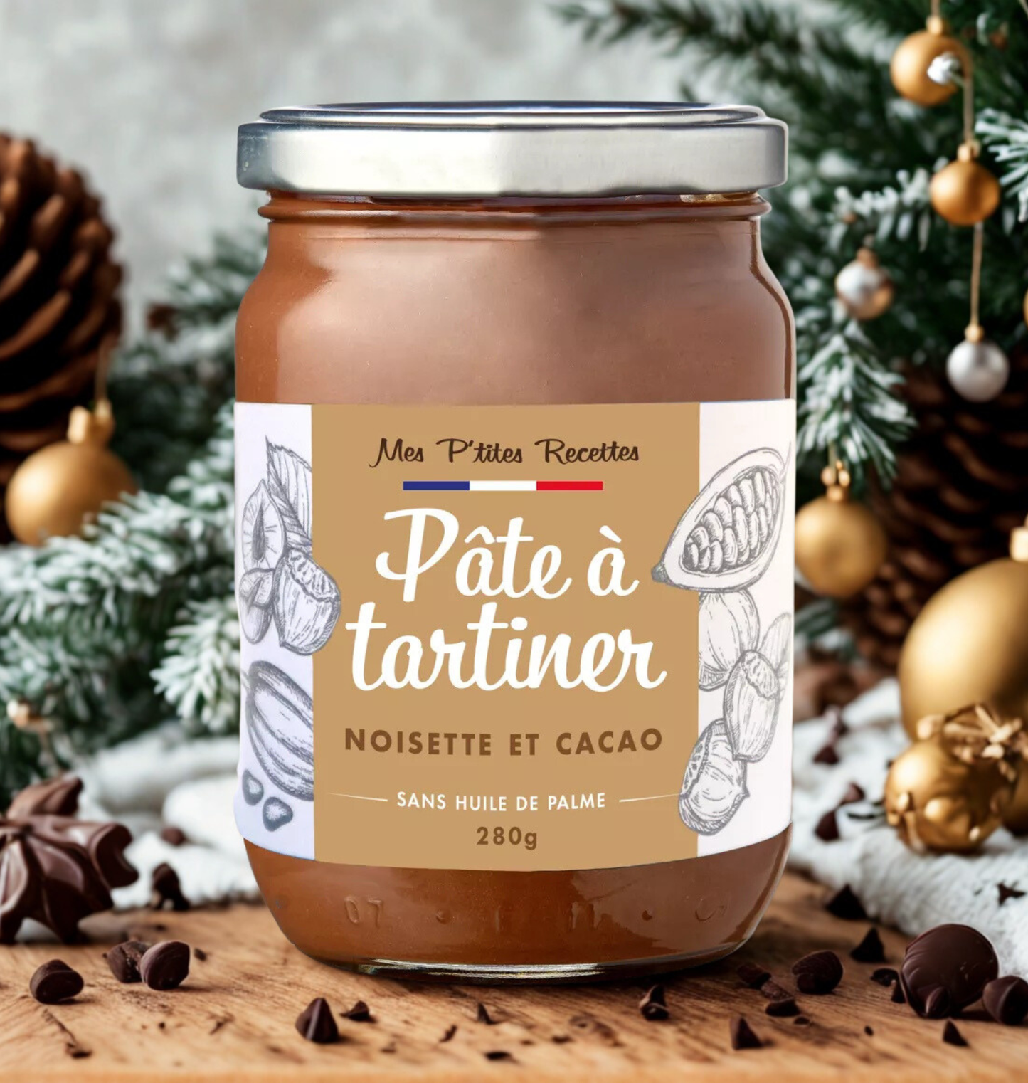 Pâte à tartiner noisette et cacao