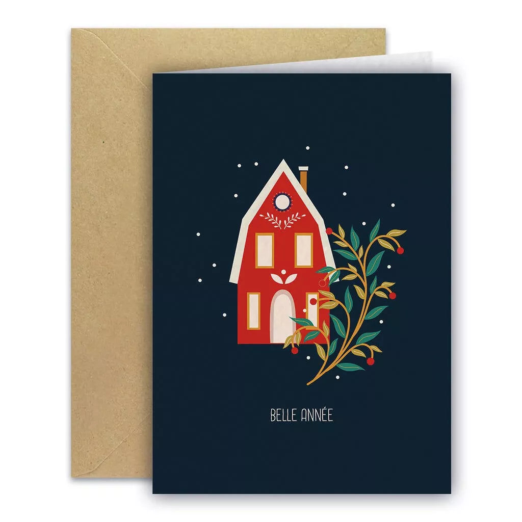 Carte postale Maisonnette et son enveloppe