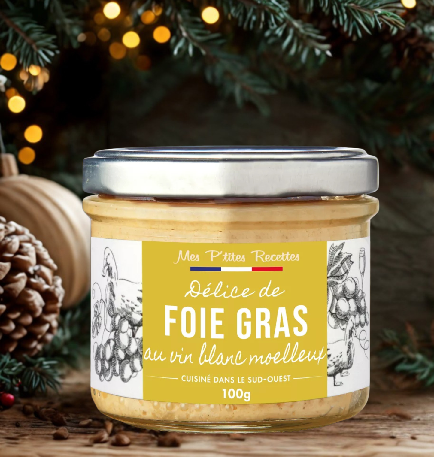 Delice de foie gras au Vin blanc moelleux