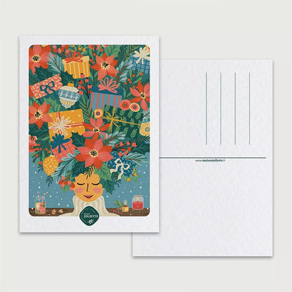 Carte postale « Le cadeau parfait » et son enveloppe