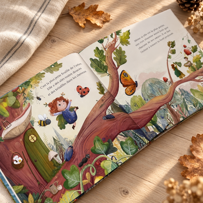 Feuille, la petite fée des forêts, livre d’occasion – double page intérieure illustrée