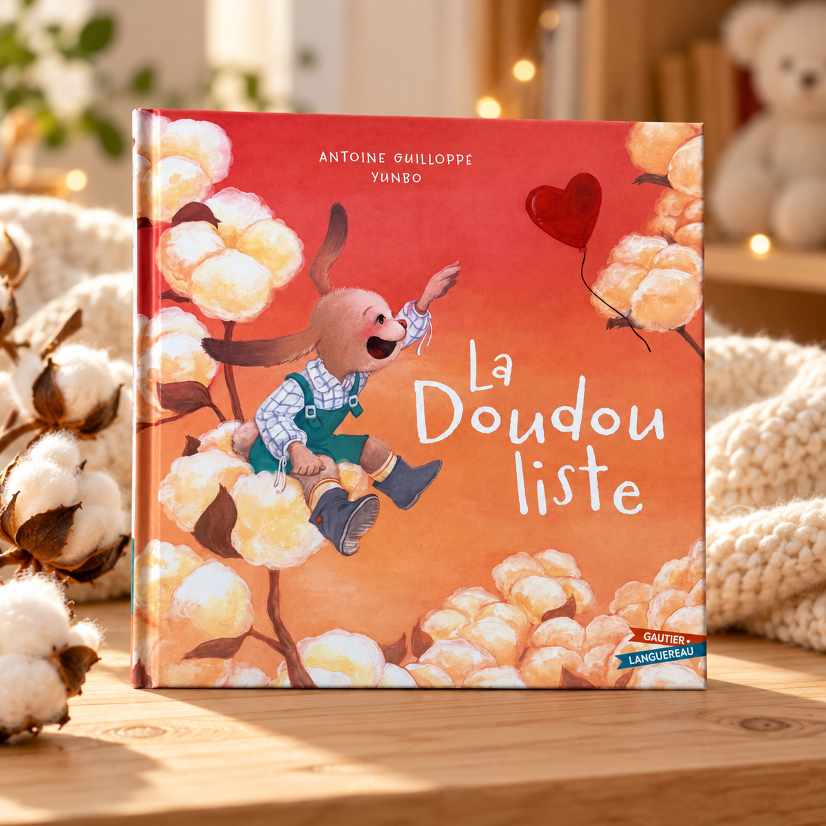 La Doudou liste – couverture présentée dans une ambiance douce et cocooning
