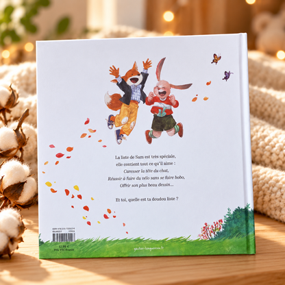 La Doudou liste – quatrième de couverture dans une ambiance douce et cocooning