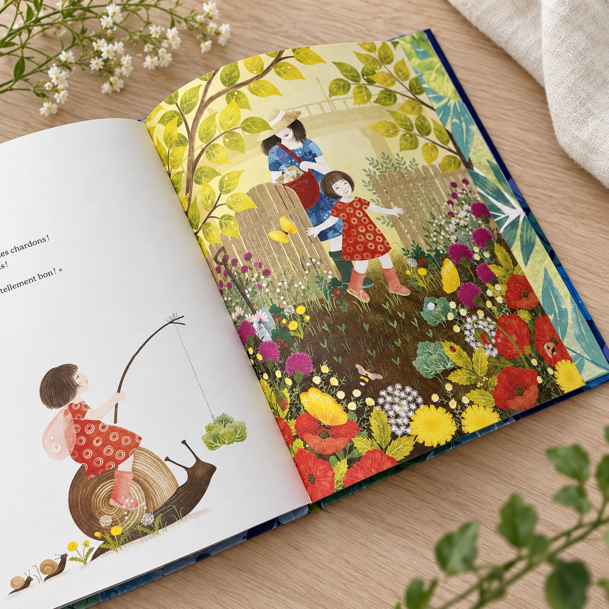 Minute, Papillon !, livre d’occasion – double page intérieure illustrée